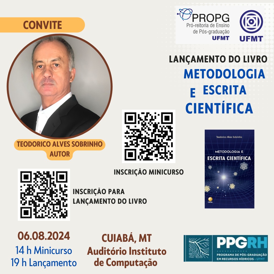 LANÇAMENTO DO LIVRO METODOLOGIA E ESCRITA CIENTÍFICA